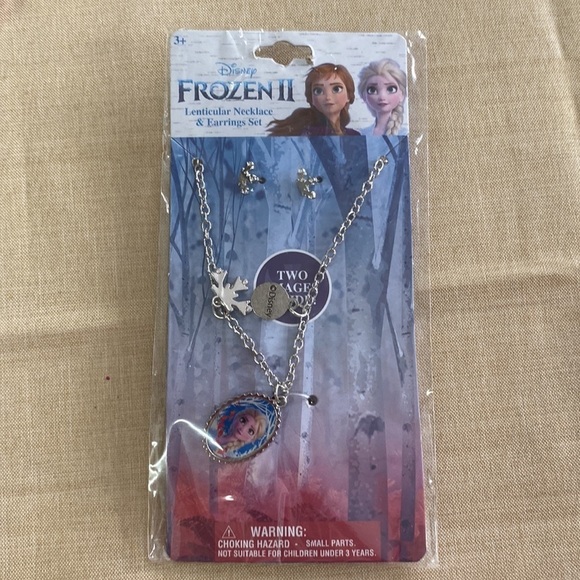#5- Disney Frozen II Necklace & Post Earrings (AI) - Picture 4 of 5